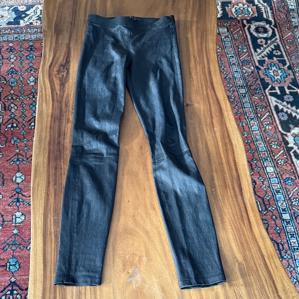 Women's Black Leather Pants
